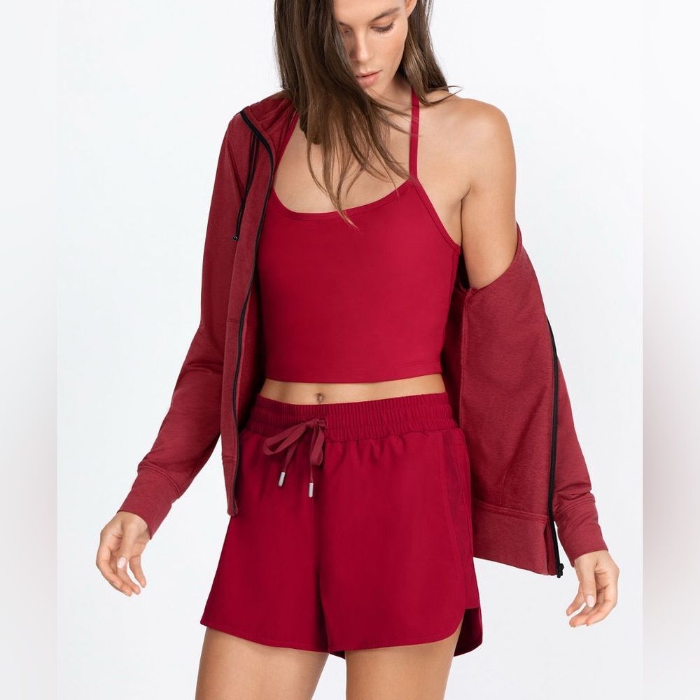 Johnny Was SET Calme Endurance Cross Back Cami and Athletic Shorts